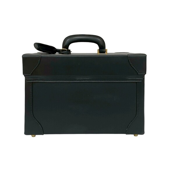 GUCCI Authentic Vintage Black Leather Vanity Bag - Picture 2 of 8